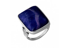 Серебряное кольцо с содалитом