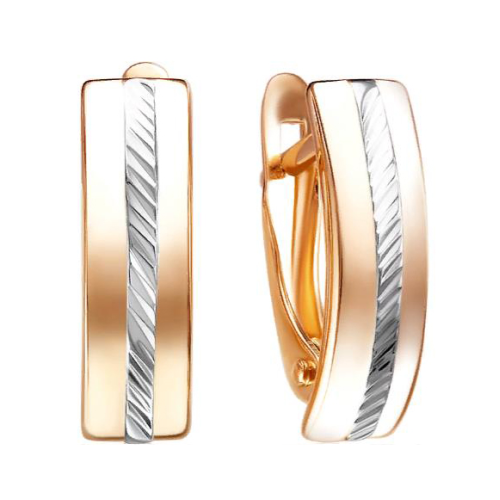 Золотые cерьги классические