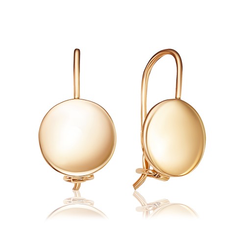 Золотые cерьги классические