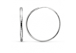 Серебряные cерьги конго