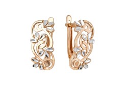 Золотые cерьги классические