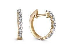 Золотые cерьги с фианитом