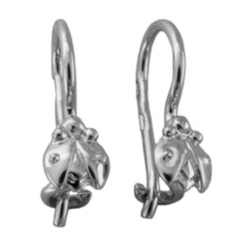 Серебряные cерьги классические