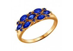 Золотое кольцо с сапфиром