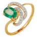 Золотое кольцо с изумрудом