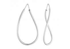 Серебряные cерьги конго