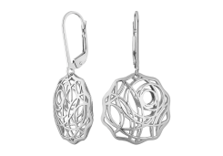 Серебряные cерьги висячие