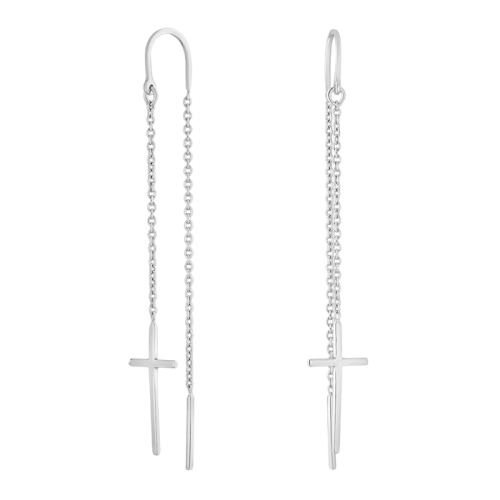 Серебряные cерьги классические