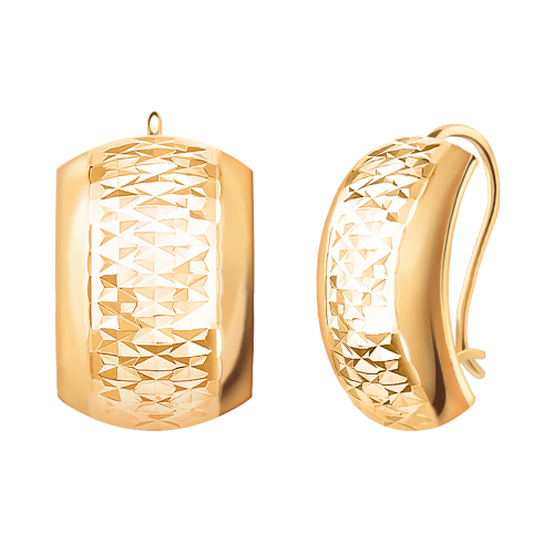 Золотые cерьги классические