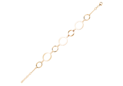 Серебряный браслет с позолотой