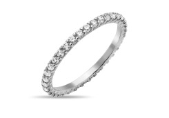 Кольцо из белого золота с фианитом