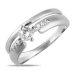 Кольцо из белого золота с фианитом