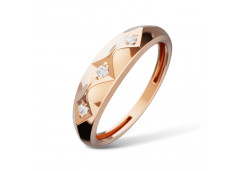 Золотое кольцо с фианитом