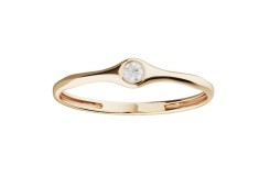 Золотое кольцо с фианитом