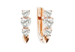 Золотые cерьги с фианитом