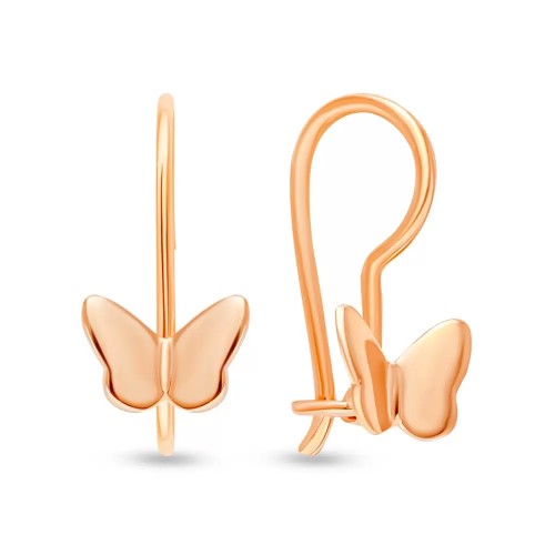 Золотые cерьги классические