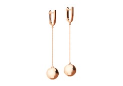 Золотые cерьги висячие