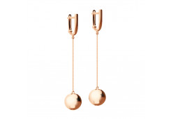 Золотые cерьги висячие