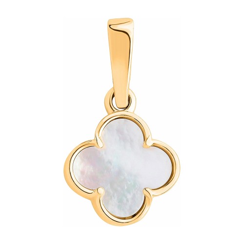 Золотая подвеска с перламутром