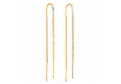 Золотые cерьги классические