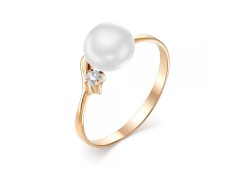 Золотое кольцо с жемчугом