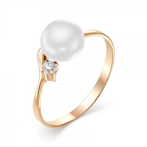 Золотое кольцо с жемчугом