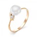 Золотое кольцо с жемчугом