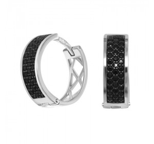 Серебряные cерьги с фианитом