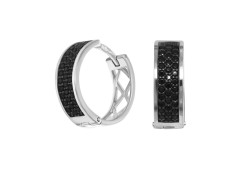 Серебряные cерьги с фианитом