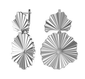 Серебряные cерьги висячие