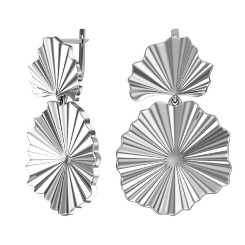 Серебряные cерьги висячие