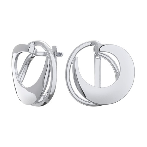 Серебряные cерьги классические