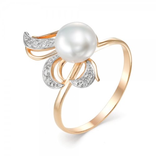 Золотое кольцо с жемчугом