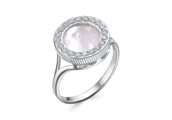 Серебряное кольцо с перламутром