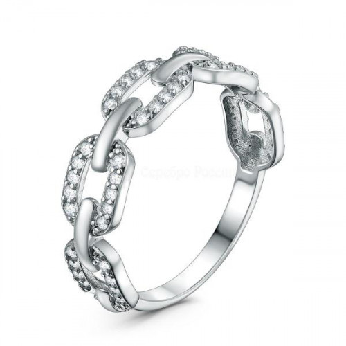Серебряное кольцо с фианитом