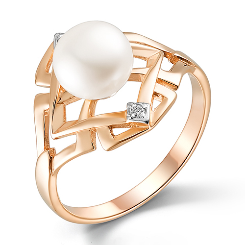 Золотое кольцо с жемчугом