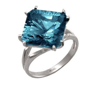 Серебряное кольцо с ситаллом