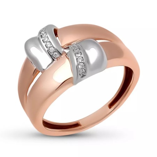 Золотое кольцо с фианитом