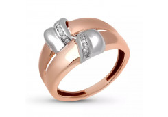 Золотое кольцо с фианитом