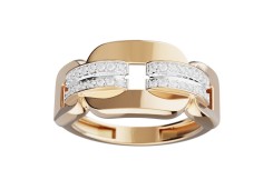 Золотое кольцо с фианитом