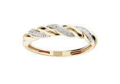 Золотое кольцо с фианитом