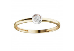 Золотое кольцо с фианитом