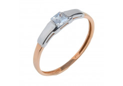 Золотое кольцо с фианитом