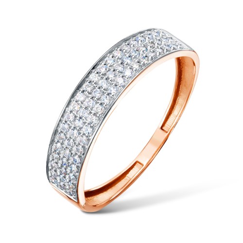 Золотое кольцо с фианитом