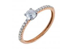 Золотое кольцо с фианитом