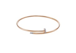 Золотой браслет с фианитом