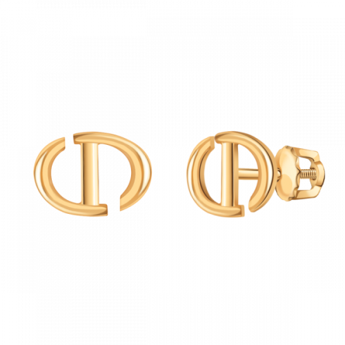 Золотые cерьги пусеты (гвоздики)