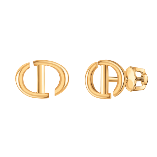 Золотые cерьги пусеты (гвоздики)