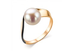 Золотое кольцо с жемчугом