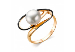 Золотое кольцо с жемчугом